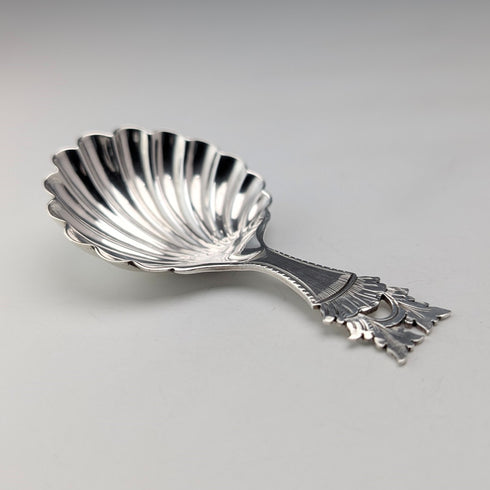 1910 年英國古董純銀茶罐湯匙 William Hutton